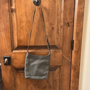 The Sak Gray Leather Crossbody